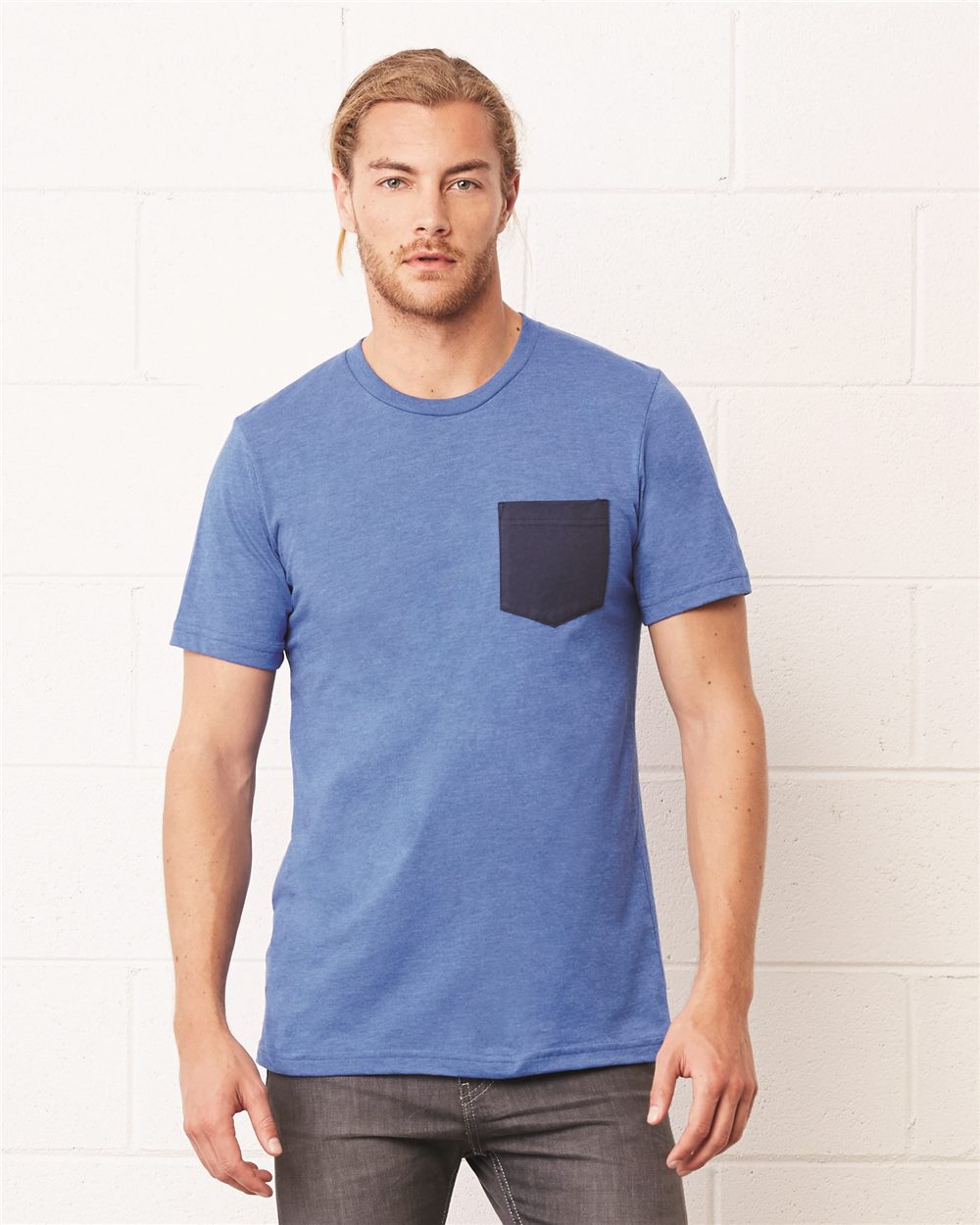 T-Shirt – Bella + Canvas 3021 – Jersey Pocket Tee