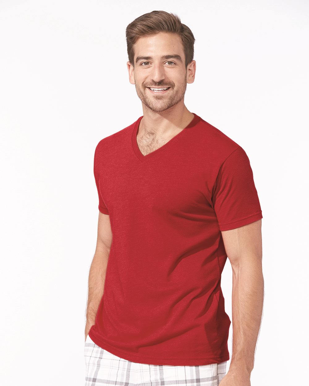 T-Shirt – Next Level 6240 – Fitted CVC V-Neck Tee