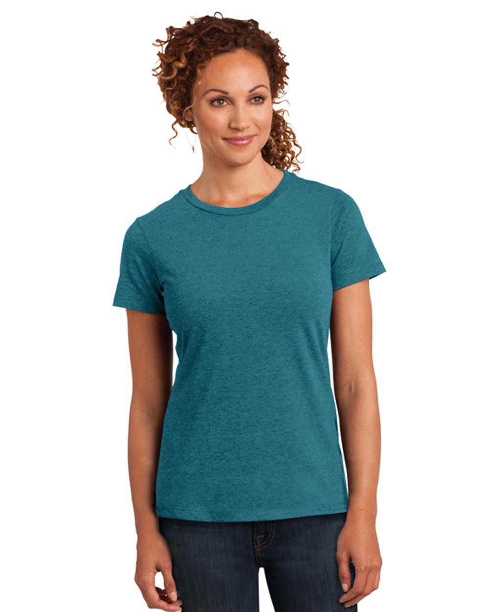 T-Shirt – District Made DM108L – Ladies Perfect Blend Crew Tee