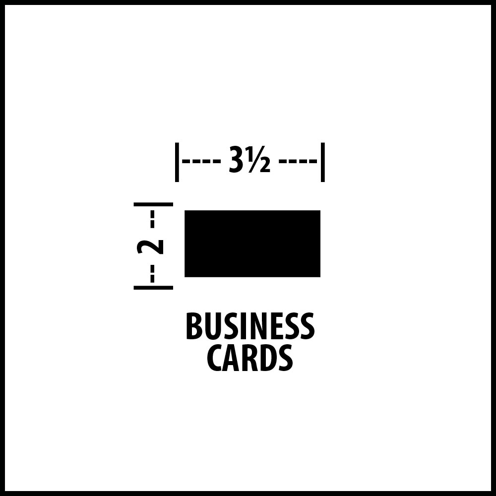 Flat Stock – Business Cards – 2″ x 3.5″