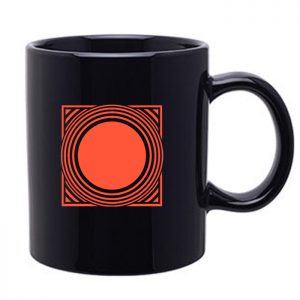 Printed Black Coffee Mug - Standard