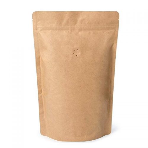 Kraft Resealable Coffee Bags with Valve